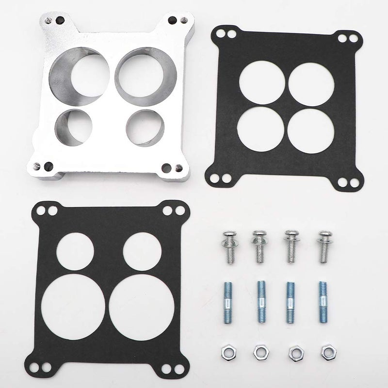 KIPA Carburetor Adapter Manifold 2696 Four-Hole Square-Bore to Spread-Bore Replace for Quadrajet Thermo-Quad Manifolds, 0.850 in. Thickness - Image 5